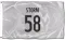 White Colorado Avalanche Ben Storm   Flag (3 X 5)
